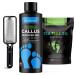 Daily Remedy Tea Tree Oil Foot Soak, Callus Remover Gel & Foot File- Complete 3-In-1 Foot Care Set For Calluses, Cracked Heels, Dry Skin, Foot Odor, Athletes Foot- Soothes & Repairs Feet- Made In USA Gel + File + Soak Tea