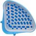 Triangle Potty Trainer Corner for Small Animals - Blue | Litter Box for Rabbits, Guinea Pigs, Chinchillas, Ferrets - Buy Online on GoSupps.com