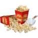 The Popcorn Chef's Movie Mega Bucket 500g Salted & Sweet Mixed Popcorn Includes 12 Tubs and Scoop Mac-Corns Traditionally Popped Popcorn - Buy Online on GoSupps.com
