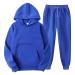 Winter Fleece Sweatsuits for Men: Sweatshirts Sweatpants Outfit Workout Set Hoodie & Joggers Tracksuits,s3 Blue Medium