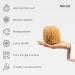 Naroa Unbleached Grass Sea Sponge Natural Exfoliating Body Pouf - Mediterranean Scrub for Adults Shower and Bath (Medium) - Buy Online on GoSupps.com