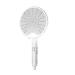 Racket USB Rechargeable Fly Racket - Foldable Fly Swatter Racket 3000 Volts Fly for Buggs Fly Killers for Travel Outdoor Camping (White)