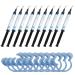 Colilove 10 Pcs 3ml Gingival Barrier Protection Gel Gum Dam Protector Gel Tip Teeth Whitening Kit with 10Pcs Cheek Lip Retractor Mouth Opener
