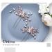 Unicra Rhinestone Hair Needles for Brides - Wedding Hair Jewelry with Pink Crystals | 2 Pieces - Buy Online on GoSupps.com