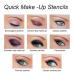 Reusable Eyebrow & Eyeliner Makeup Tool Set | Eyeshadow Templates for Perfect Eye Makeup | International Shipping Available - Buy Online on GoSupps.com
