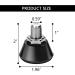 Nezylaf 2 Pack Roller Skates Toe Stops Plugs - 82A PU Rubber Brake Block Stoppers for Roller Skates Accessories (Black) - Buy Online on GoSupps.com