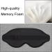 3D Blackout Sleep Eye Mask - Adjustable & Portable for Travel, Office, Yoga & Home | Nap Mask for Better Sleep - Buy Online on GoSupps.com