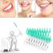 JOCXZI Interdental Brush - 200 Soft Silicone Brushes for Effective Tooth Cleaning | Portable Dual-House Floss Stick (Green) - Buy Online on GoSupps.com