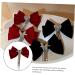 Angoily Tassel Hair Clip Big Bow Crystal Hair Clip French Barrette Hair Jewels for Women Goody Hair Clips for Women Tassel Hair Bow Crystal Bow Hair Clip Headgear Miss Red Bow Tie Velvet - Buy Online on GoSupps.com