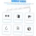 Baluue Towel Holder 2pcs Door Hook Wall Coat Hanger Christmas Wreath Metal Clothes Rack Hooks for Hats Door Hangers for Clothes Hanger 29.5X5CM White - Buy Online on GoSupps.com