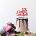 Tenhaisi Gilttery Red 13 Ofiicial Teenager Cake Topper Happy 13 Teenager Birthday Cake Topper Cheers to 13 Years Decoration - Buy Online on GoSupps.com