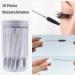 Disposable Mascara Brushes Tubes Set - 20 Pieces Empty Tubes with Eyelash Brushes for Extension - Diamond Black - Buy Online on GoSupps.com