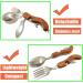 Portable 4-in-1 Camping Tableware Utensils Set - Stainless Steel Spoon, Fork, Knife, Bottle Opener Combo for Travel & Backpacking - Buy Online on GoSupps.com