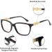 OCCI CHIARI Oversized Blue Light Reading Glasses for Women - Big Frame Tortoise Design Available in 1.0 to 3.5 Magnification - Buy Online on GoSupps.com