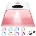 LED Face Light Therapy Mask: Spray LED Face Mask - Fold Design Red Light Therapy - LED Mask Light Therapy - 7 Colors