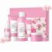 Cherry Blossom Skin Care Set for Teen Girls - Deeply Hydrates - Reduces Fine Lines - Includes Cleanser, Toner, Serum Essence, Eye Cream, Moisturizer