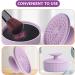 SOLUSTRE Makeup Brush Cleaner Silicon Makeup Brush Cleaning Tool Cosmetic Brush Cleaning Pad with Color Removal Sponge 2 in 1 Cleaner Box for Dry Brush Color - Buy Online on GoSupps.com