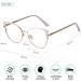 Shop ADEWU Cat Eye Glasses for Women - Chic White Blue Light Filter Frames | No Prescription Needed - Buy Online on GoSupps.com