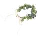 Floral Headpiece Floral Crown Eucalyptus Wreath Artificial Green Garland Headbands Eucalyptus Wreath for Seaside Vacation Photo Props - Buy Online on GoSupps.com