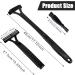 Humdcdy Back Shavers for Men Back Hair Removal and Body Shaver Waterproof Personal Trimmer with Ergonomic Handle for Sensitive Skin and Hair Trimming Black - Buy Online on GoSupps.com