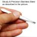LUXXII (3 Pack) Slant Tweezers - Stainless Steel Precision Hair and Eyebrow Plucker - Silver Tone - Buy Online on GoSupps.com