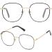 Sojos Designer Stylish Blue Light Blocking Glasses - Aurora SJ1137 | Black&Gold Frame | Anti-Blue Light Lens - Buy Online on GoSupps.com