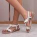 Buy XTZYGLFD Women's Silver Wedge Heel Sandals - Trendy Summer Flip-Flops Buckle Size 11 (UK 7) - Stylish Women's Fashion Shoes - Buy Online on GoSupps.com