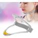 Safwel neck support breakthrow pain relief neck traction elder for the home office correction of the neck curvature (color: transparent)