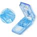 Pill Cutter Set - Opret Pill Splitter for Small & Large Pills - Cut in Half or Quarter - Blue & Black - Ideal for Tablet Vitamin Medicine - Buy Online on GoSupps.com
