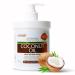 DR MEINAIER Coconut Oil Cream. Spa size 10.5 oz Moisturizing Cream. Coconut Oil for Face Hands Hair. Intense Hydration For Dry skin (19.4 oz)