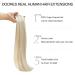 Doores Seamless Clip-In Extensions - Real Ashblond Highlights 35cm 14 Inch 110g - Natural Hair Extensions - Buy Online on GoSupps.com