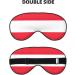 Austrian Flag Sleep Eye Mask | Soft Adjustable Blackout Silk Blindfold for Men & Women - Buy Online on GoSupps.com