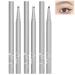 Double Tip Lower Eyelash Pencil Waterproof Double-Tip Eyelash Pencil Waterproof Liquid Eyeliner (3PCS-Brown)