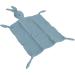 Bunny Lovey Blanket - Teething Relief Double Layer Cotton Muslin Security Blanket in Blue | Shop Internationally - Buy Online on GoSupps.com