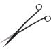 Innotech 25 CM Black Aquarium Scissors | Wave Scissors for Aquatic Plant Care - Ideal for Aquarium Cleaning - Buy Online on GoSupps.com