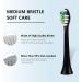 12 Pack Replacement Toothbrush Heads for Fairywill P11 T9 Electric Toothbrush - Black W Shape Bristles - Soft & Sanitary Compatible with Model P11 T9 - Buy Online on GoSupps.com