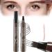 Palashop 4 Tipped Precise Brow Pen Lumierez 4 Tipped Precise Brow Pen 4 Point Eyebrow Pencil 4 Tipped Precise Brow Pen Waterproof Smudge-Proof Creates Natural Looking (Grey Brown)