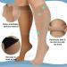 Plus Size Sheer Compression Socks (2XL-3XL) 20-30 mmHg Knee High Stockings for Circulation Varicose Veins Swelling & Edema Extra Wide Calf Beige - Buy Online on GoSupps.com