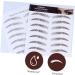 BIUDECO Hair-like Eyebrows 4pcs Eyebrow Stickers Tool Stickers Makeup Brow Sticker Artificial Eyebrow Applique Make up 4d - Buy Online on GoSupps.com