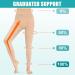 Evolyline Medical Compression Pantyhose for Women & Men 20-30mmHg Footless Graduated Support Tights Compression Pantyhose Opaque Compression Socks Stockings for Varicose Veins Edema Flight Nursing Beige M - Buy Online on GoSupps.com