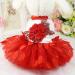 Yekeyi Spring-Summer Princess Dress for Pets | Cute Tutu Dress for Rabbits Dogs & Cats | Red Decor & Costumes - Buy Online on GoSupps.com