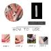 MISUD French Tip Press on Nails Long Coffin False Rhinestone & Glitter Glossy Fake Nails - Black and White Acrylic Designs for Women - 24Pcs - Buy Online on GoSupps.com