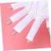 VINTORKY 1 Pair Manicure Glove Anti Uv Glove Half-Finger Gloves Nail Cotton Glove Silicone Ear Display Chinese Wooden Pillow Uv Shield Glove Anti-uv White - Buy Online on GoSupps.com