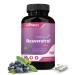 Pure Resveratrol 500mg Antioxidant Healthy Aging & Heart Health Support Unflavored 30 Count (Pack of 1)