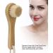 Manual Face Brush Portable Wooden Soft Bristles Cleansing Facial Brush for Facial Body Massage Cleaning Care - Buy Online on GoSupps.com