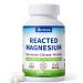 Reacted Magnesium & Potassium - High Absorption Magnesium Supplement with Magnesium Citrate Glycinate Malate - Supports Sleep Muscles Heart Health - 100 Capsules