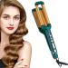 3 Barrel Curling Iron Professional Hair Waver for Women Tourmaline Ceramic Curling Wand Beach Wavy Curler With LCD Display Triple Barrel Hair Curler for Short Long Hair 16mm