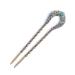 Hair Clips Vintage Hair Accessories Antique Bronze Gold Plated Clip U-shaped Hair Clip Pin Rhinestone Flower Hair Accessories Blue Hair Clips (Size : 1)