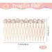 2 Pieces Pearl Hair Side Comb 15 Teeth Decorative Hair Combs Side Pearl Rhinestone Crystal Bridal Wedding Comb Hair Accessories for Women and Girls - Buy Online on GoSupps.com
