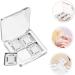 Didiseaon Didiseaon 4-Piece Transparent Empty Eyeshadow Box with 4 Grids DIY Makeup Palette for Unique Eye Makeup Lipstick Organizer Travel Use Eyeshadow Palette - Buy Online on GoSupps.com